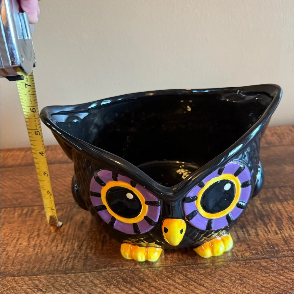 Halloween Owl Ceramic Bowl